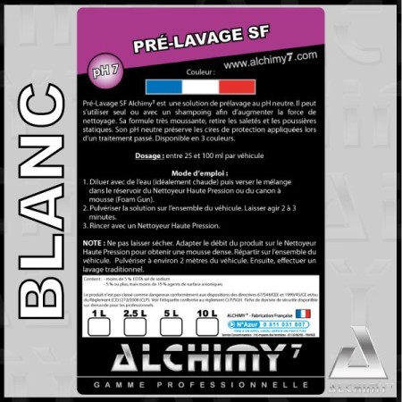 PRÉLAVAGE SF BLANC 5L