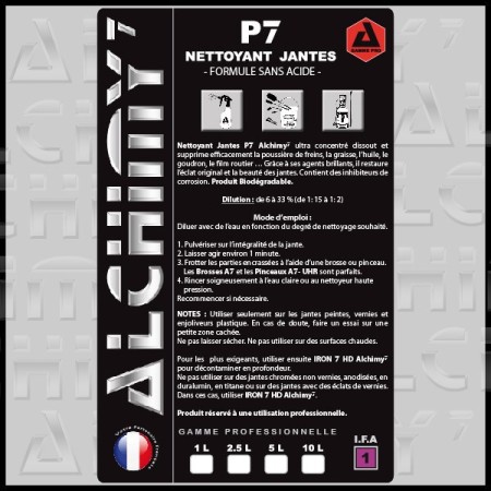 P7 - NETTOYANT JANTES ETIQUETTE
