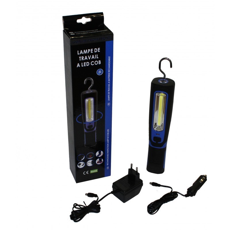 Lampe LED accroche capot rechargeable TOOLATELIER - 1100 à 1300 Lumens